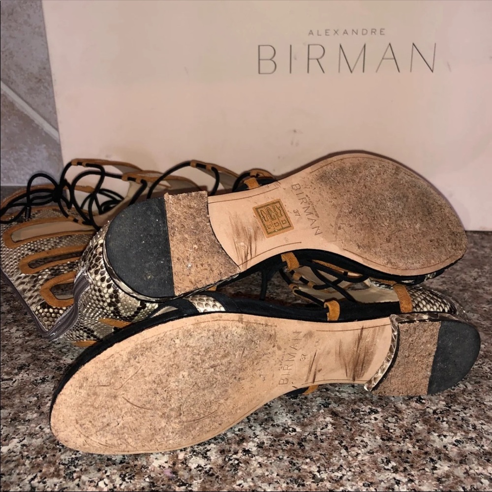 Birman Python Gladiator Sandals 37 Euc - image 6